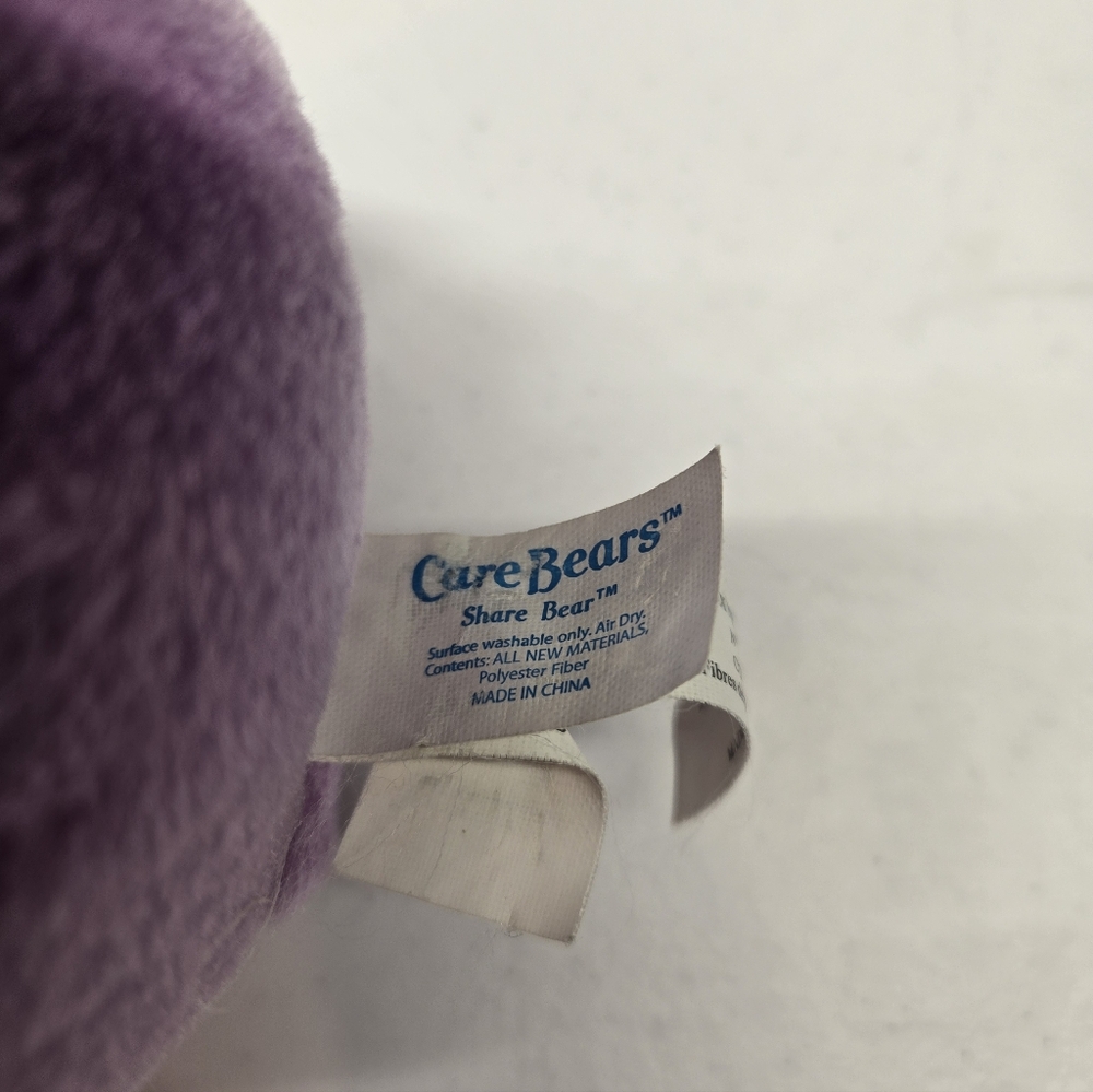 Care Bears‎ "Share Bear" Plush Purple  Toy Stuffed Animal 11' 2014 - Picture 2 of 2